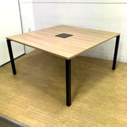 コクヨ　ワークフィット 　ワークテーブル　両面タイプ　ラスティックミディアム天板/ブラック脚　アジャスタータイプ【愛知・名古屋・豊田・静岡・浜松】