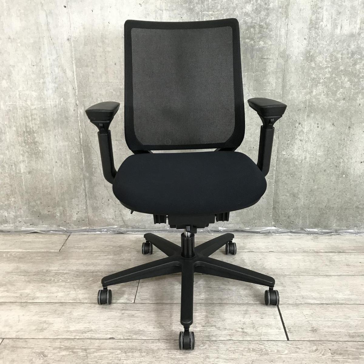 中古】ミトラシリーズ CRS-G2900E6N コクヨ/KOKUYO 肘付ローバック 