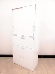 希少品スライドドア＋3段ラテラル上下書庫◆コクヨ製エディア入荷