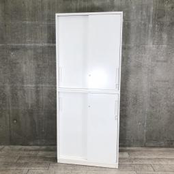 【導線を邪魔しない！】コクヨ/エディア/書庫セット/引違＋引違/ホワイト