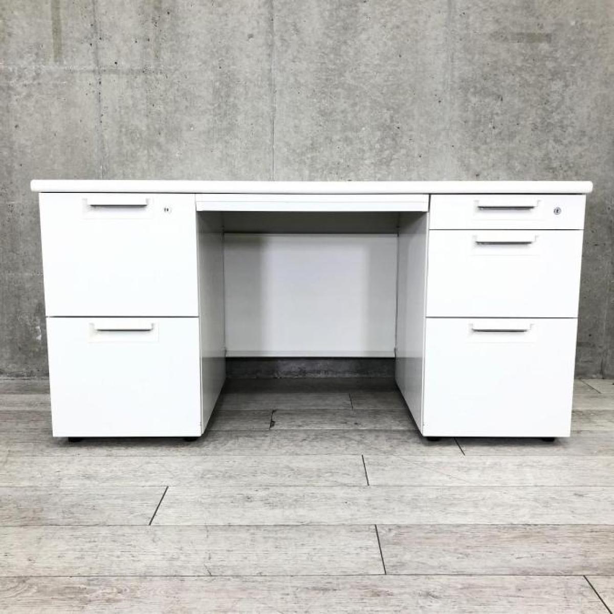 中古】LEED LE-NT147 W4 プラス/PLUS 両袖机 584360 - 中古オフィス 