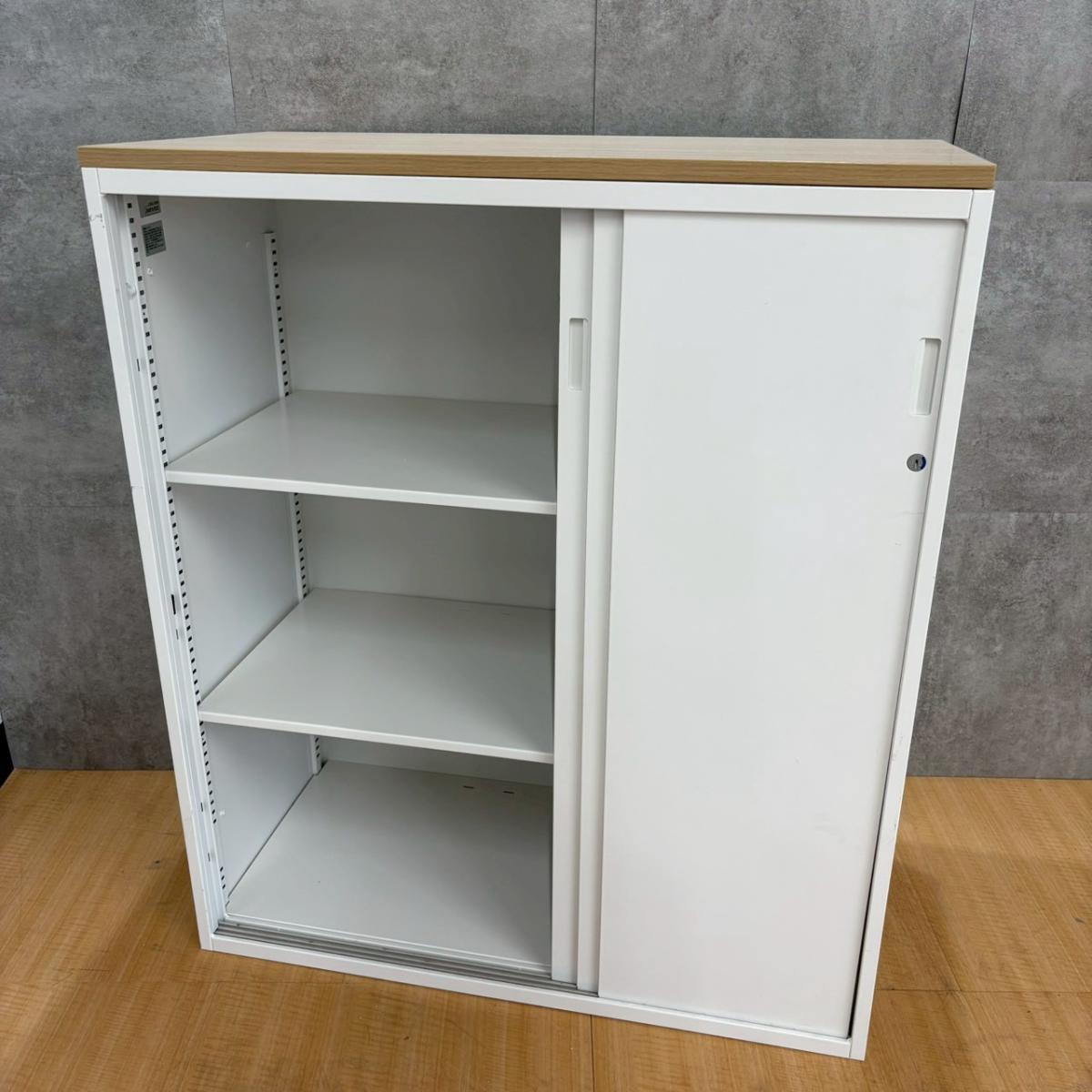 中古】エスキャビネット イトーキ/ITOKI ローキャビネット／引き違い 
