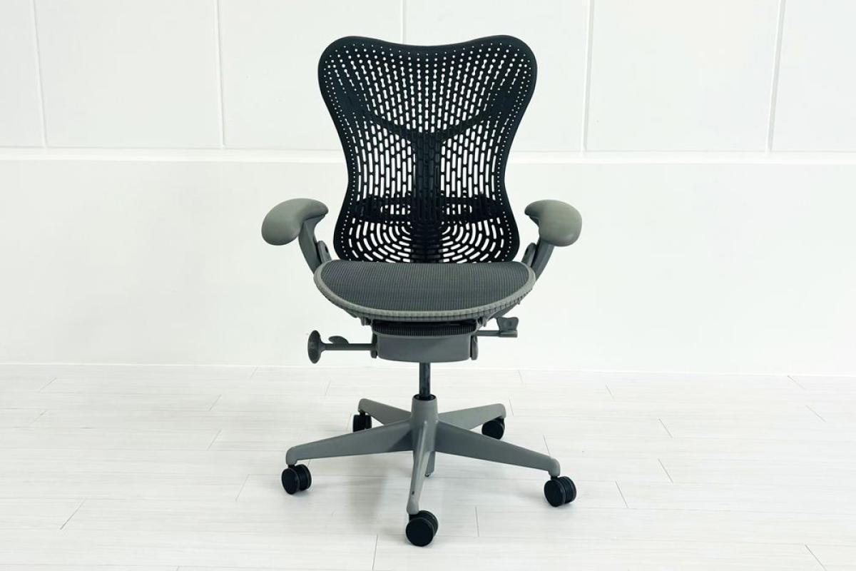 中古】ミラアーム Herman Miller/ハーマンミラー 肘付ハイバックチェア 