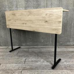 【スタイリッシュかつ温かみのあるテーブル！リフレッシュスペースにフィット！】■コクヨ（KOKUYO）　コレッソ（Collesso）　ハイテーブル/カウンターテーブル　W1400mm　■木目ナチュラル/脚：ブラック【ABW商材】【関東倉庫在庫品】【弊社使用欄：A01019468】