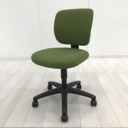【コスパで選ぶならコレ！シンプルな作りの定番オフィスチェア！】■コクヨ(KOKUYO)製　イーザ(EAZA)チェア　肘無し　ローバック　クッションタイプ　■オリーブグリーン×ブラックシェル　【弊社使用欄：A01070181】