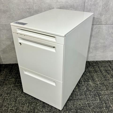 【中古】アドバンス  オカムラ（okamura） ワゴン3段