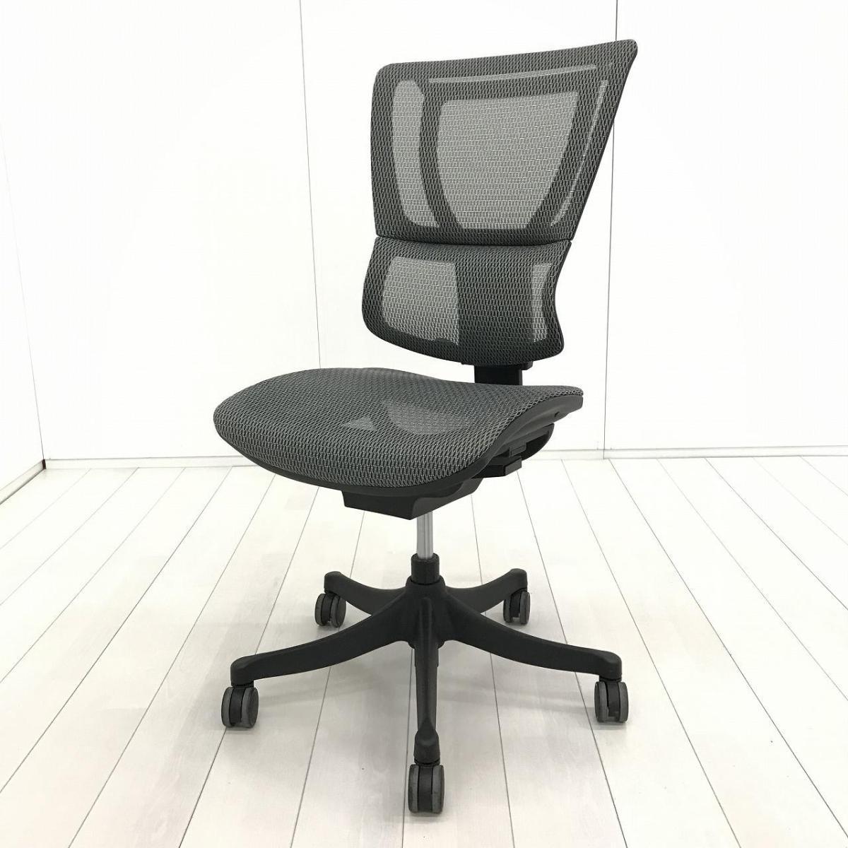 中古】スマート Ergohuman/エルゴヒューマン 肘無ハイバックチェア 
