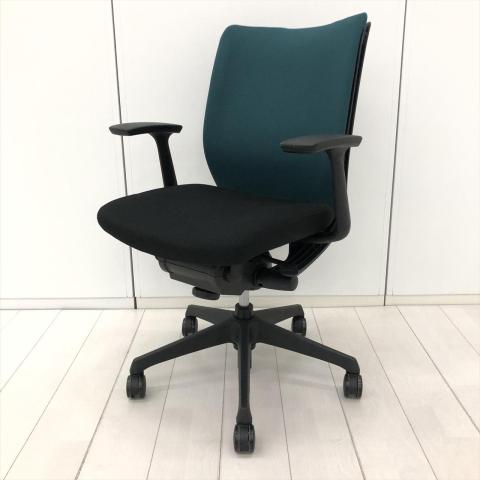 【中古】ヴィスコンテチェア CWJ6ZA FAR9 オカムラ（okamura） 肘付ローバックチェア