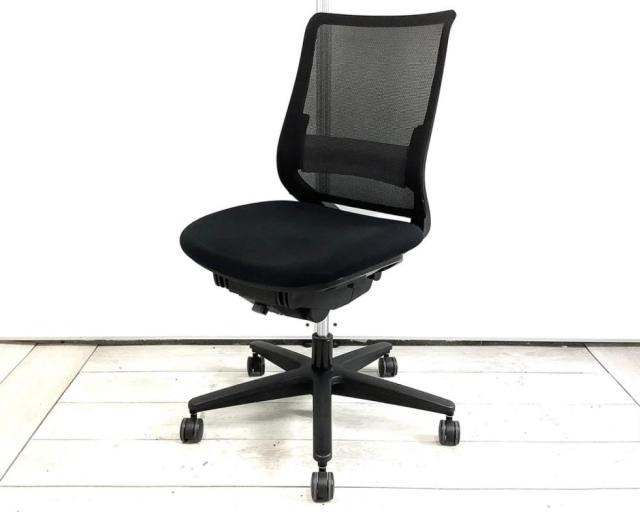 【中古】ミトラシリーズ CRSG2920E6N コクヨ（KOKUYO） 肘無ローバックチェア