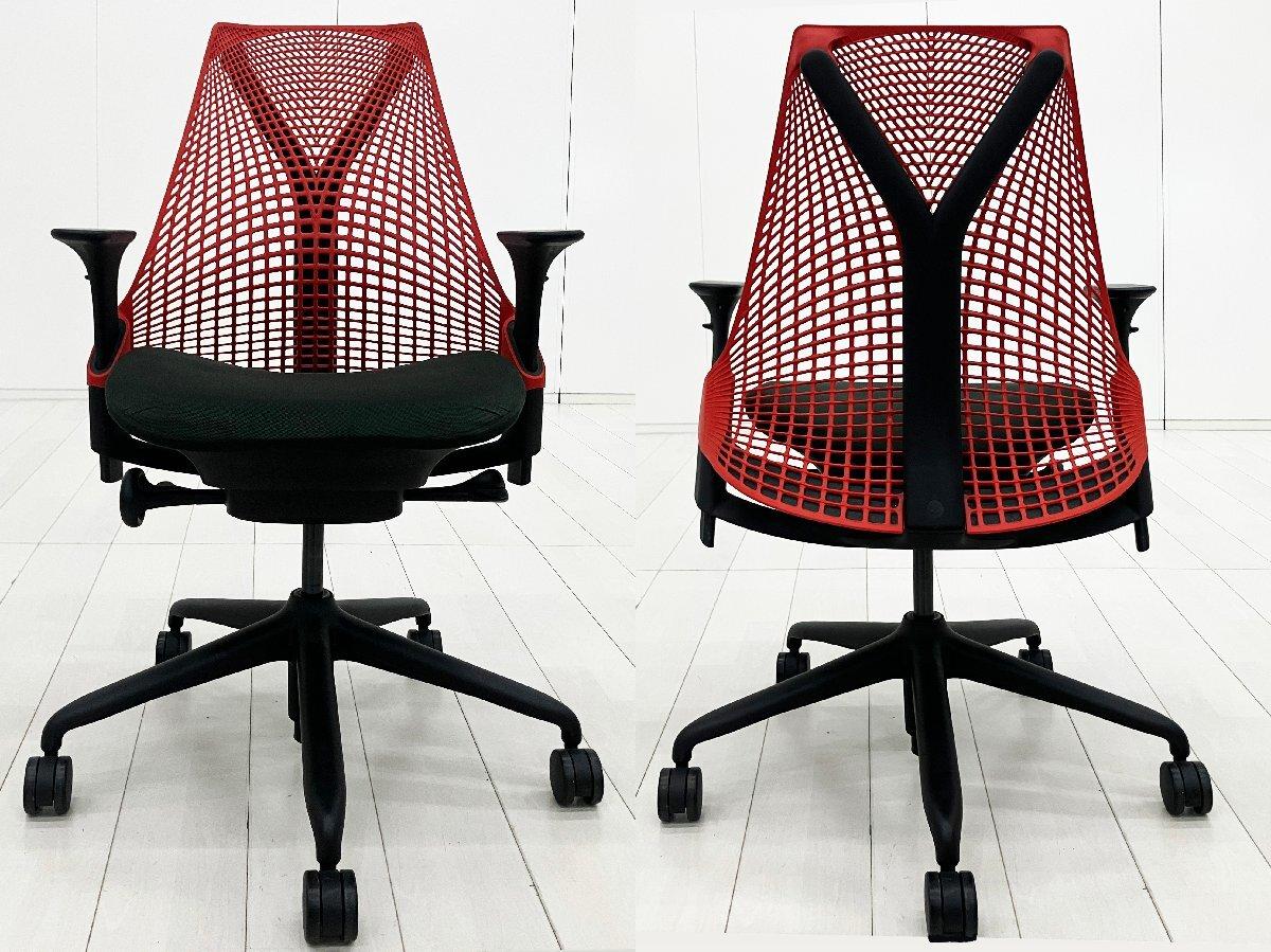 中古】セイルチェア Herman Miller/ハーマンミラー 肘付ハイバック