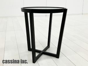 cassina ixc / カッシーナ イクスシー■LAGO / ラーゴ サイドテーブル■ブラック x ガラス
