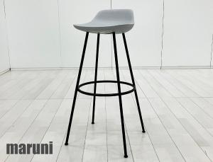 MARUNI / マルニ木工　HIROSHIMA / ヒロシマ ハイ スツール　ライトグレー　深澤直人　カウンターチェア