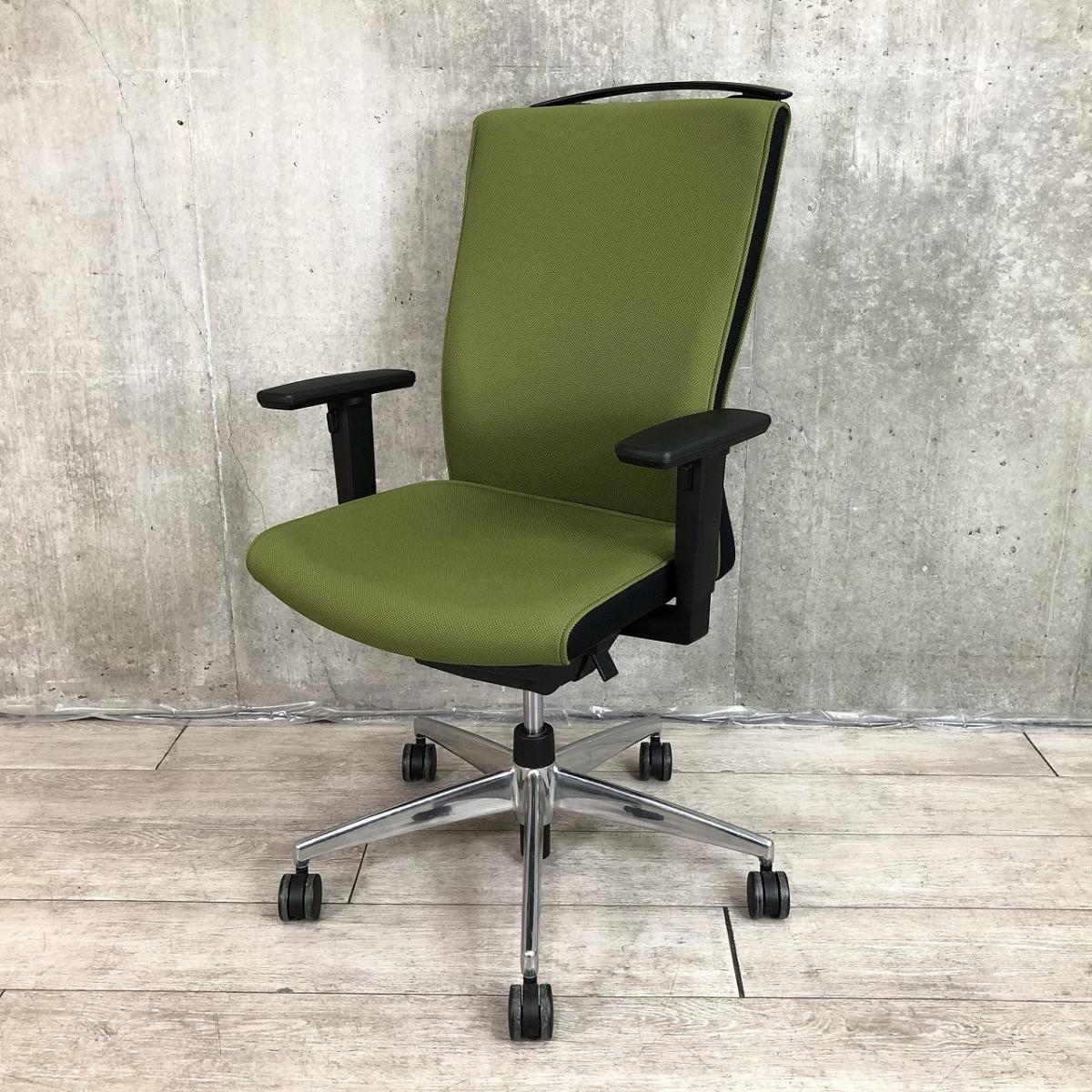 中古】プント CRS-G2402F6 コクヨ/KOKUYO 肘付ハイバックチェア 584626 