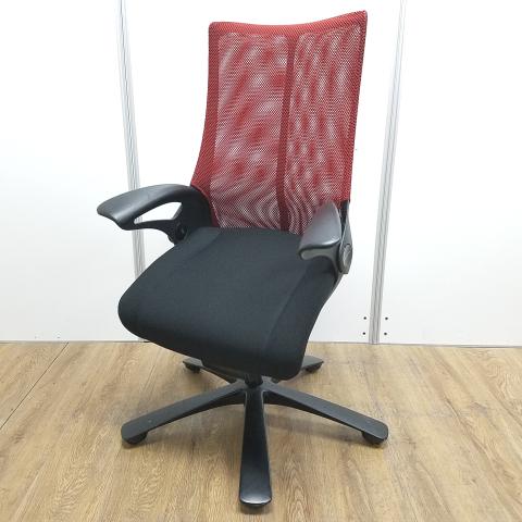 【中古】レオパード CE73BS 001 オカムラ（okamura） 肘付ハイバックチェア