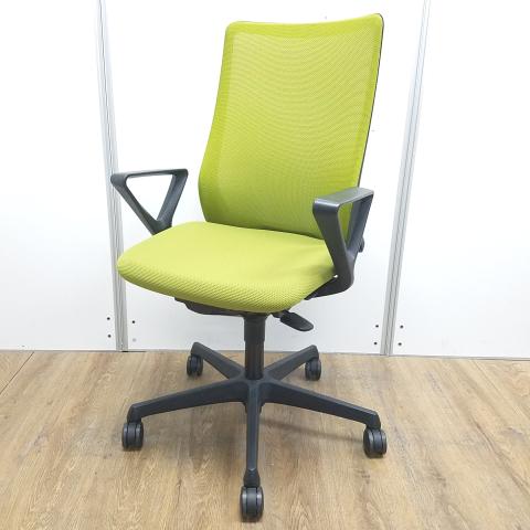 【中古】フルーエントチェア  オカムラ（okamura） 肘付ハイバックチェア