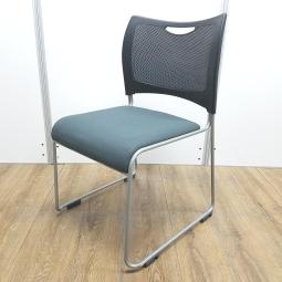 ★【T4】【T1】【商品入替のため、残り2脚限り】座面グレー　積重ね可能　スタッキングチェア！！