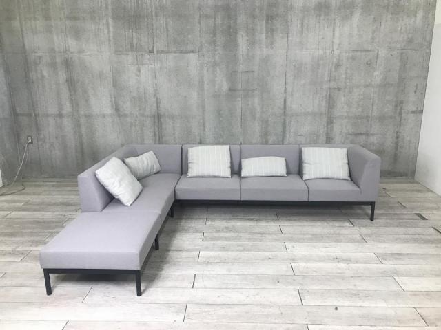 【中古】コレッソ CNL-1610E6A/CNS-1610BGYEG コクヨ（KOKUYO） 3人掛けソファ