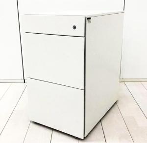 【フラットフェースなデザインワゴン！】■イトーキ　インステートシリーズ　3段ワゴン　ホワイト　H684mm【ハイワゴン】【ITOKI　INSTATE】