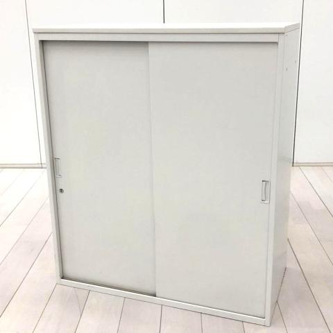 【中古】シンライン HTM-109GS-W9 イトーキ（ITOKI） ローキャビネット／引き違い