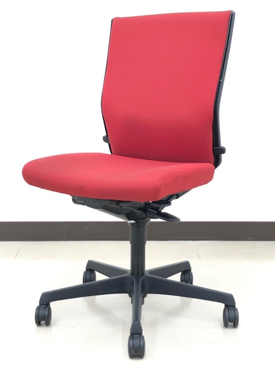 【スタンダードクラスで人気上位の快適チェア！】■オカムラ　エスクードチェア　レッド　ハイバック　■人間工学に基づいた確かな座り心地！長時間のデスクワークにもオススメ！【OKAMURA　ESCUDO】
                        エスクード
                                    中古
            