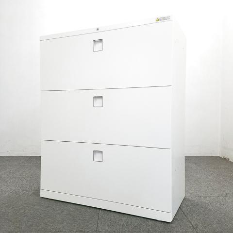 【中古】レクトライン 4BG3ZC-ZA75 オカムラ（okamura） ローキャビネット／ラテラル