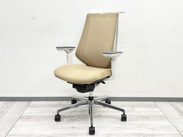 【中古】デュオラ メッシュ CRSG3000E1N コクヨ（KOKUYO） 肘付ハイバックチェア