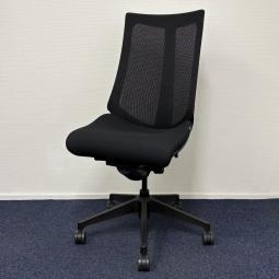 ★【T4】【T3】【商品入替のため、残り1脚限り】イトーキ製　アクト(Act)　ブラック　肘無　ハイバック　背面メッシュ　樹脂脚　確かな座り心地と機能性・スマートなデザインで人気のチェア！　肘無しハイバックチェア！！