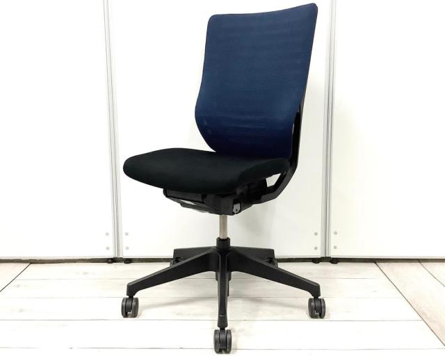【中古】エピオスチェア KE-460JF-T1T1B2 イトーキ（ITOKI） 肘無ハイバックチェア