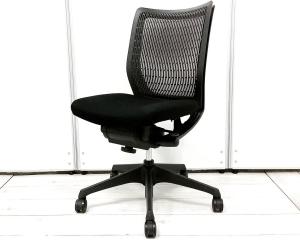 【西】※シンプルで使いやすい、オカムラの定番OAチェア※■オカムラ　ヴィスコンテ　　■肘無し　■ブラック　【福岡西店在庫】【チェア】【椅子】【イス】【事務椅子】【格安】【安い】【福岡オフィス家具】【福岡中古家具】【中古事務什器】【中古チェア】【中古椅子】