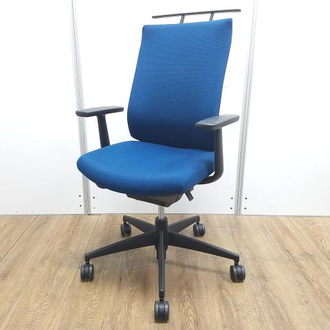 【中古】ウィザード3 樹脂  コクヨ（KOKUYO） 肘付ハイバックチェア