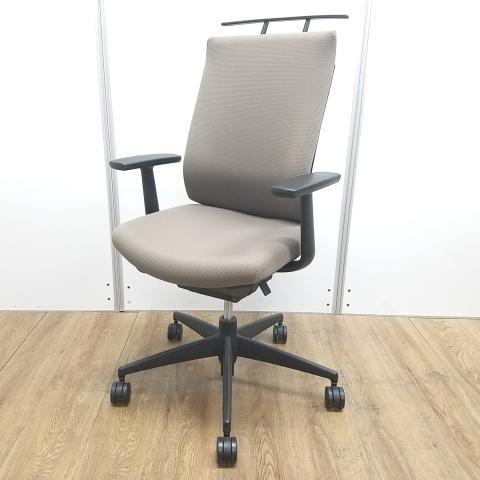 【中古】ウィザード3 樹脂  コクヨ（KOKUYO） 肘付ハイバックチェア