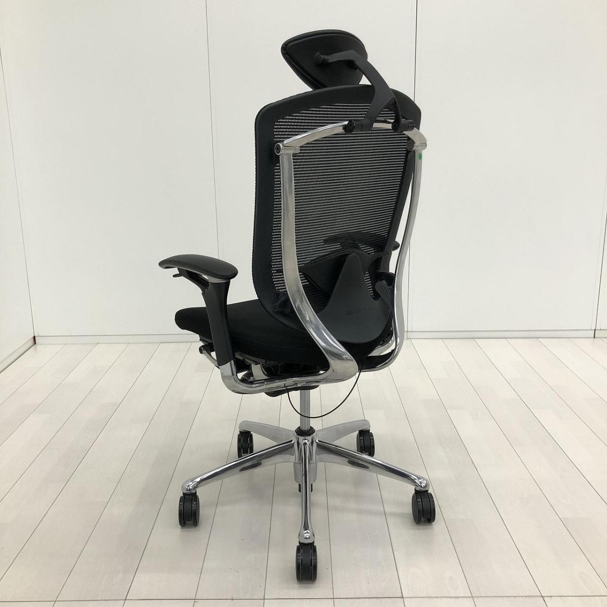 中古】コンテッサチェア CM52AB FBF1 オカムラ/okamura 肘付ハイバック 
