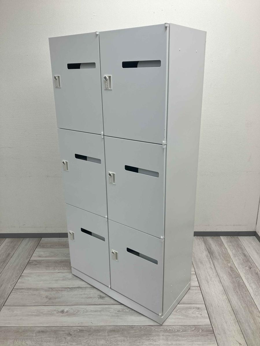 中古】HSパーソナル ウチダ/UCHIDA 6人用パーソナルロッカー 585292 
