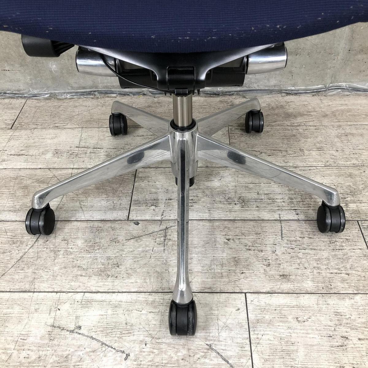 中古】バロンチェア CP85BR FDF4 オカムラ/okamura 肘無ハイバック 