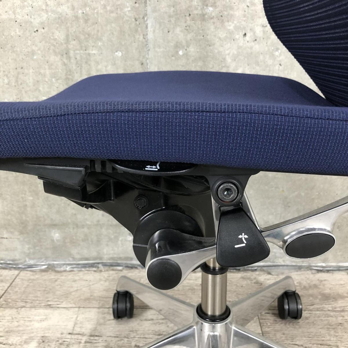 中古】バロンチェア CP85BR FDF4 オカムラ/okamura 肘無ハイバック 