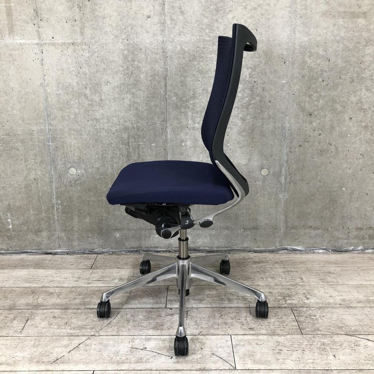 中古】バロンチェア CP85BR FDF4 オカムラ/okamura 肘無ハイバック 