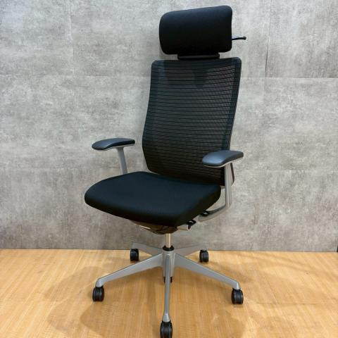 【中古】コーラルチェア  オカムラ（okamura） 肘付ハイバックチェア