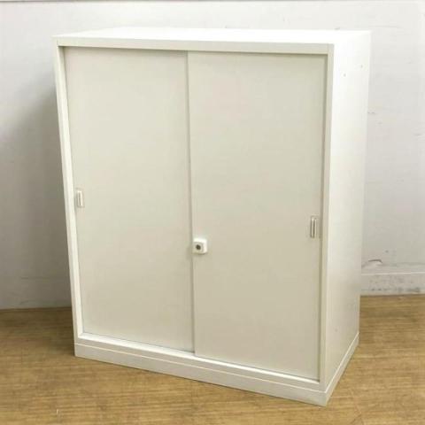 【中古】レクトライン 4B413Y ZA75 オカムラ（okamura） ローキャビネット／引き違い