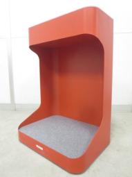 【はたらくを支える、最適なカタチ！】■オカムラ　ライブスワゴン　オレンジレッド　■マルチワゴン　オープンワゴン（Lives Wagon）