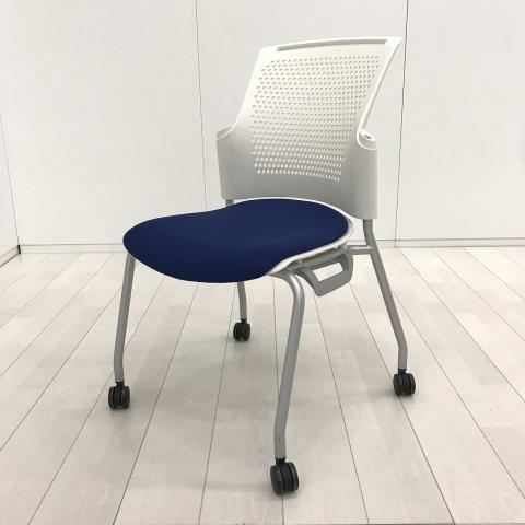 【中古】チェダーCチェア MC-W53SH NBL プラス（PLUS） スタッキングチェア