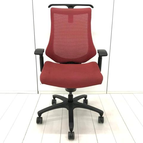 【中古】エフメッシュ KF-370JBH-T1M4 イトーキ（ITOKI） 肘付ハイバックチェア