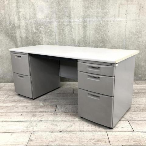 【中古】CZN デスク CZN-167BA-WE イトーキ（ITOKI） 両袖机