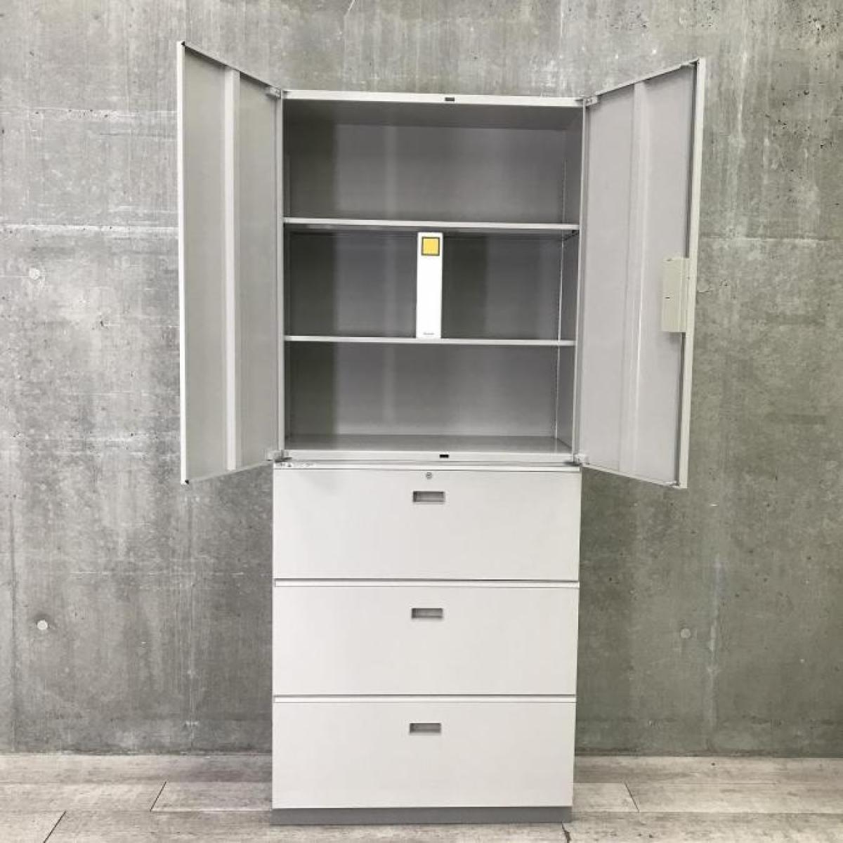 中古】シンライン イトーキ/ITOKI ハイキャビネット／両開き＋3段