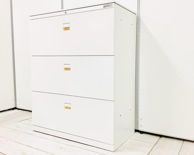 【中古】3S 書庫  オカムラ（okamura） ローキャビネット／ラテラル