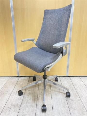 【中古】アクト メッシュ アルミ  イトーキ（ITOKI） 肘付ハイバックチェア