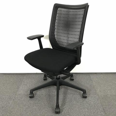 【中古】ヴィスコンテチェア CW71ZA  FBA1 オカムラ（okamura） 肘付ハイバックチェア