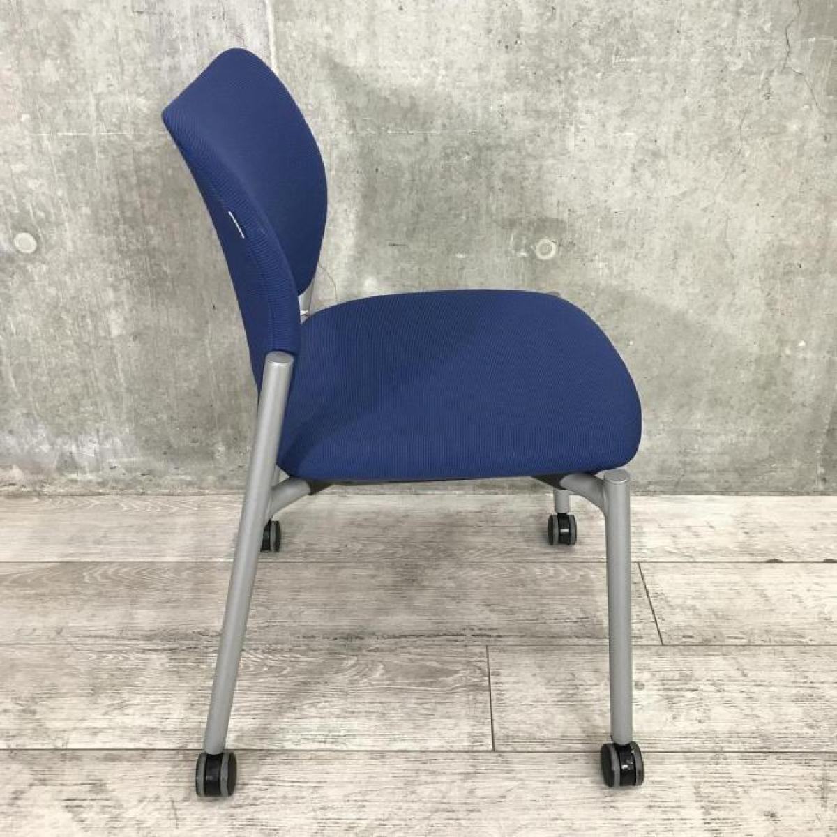 中古】8147シリーズ 8147AZ オカムラ/okamura スタッキングチェア 
