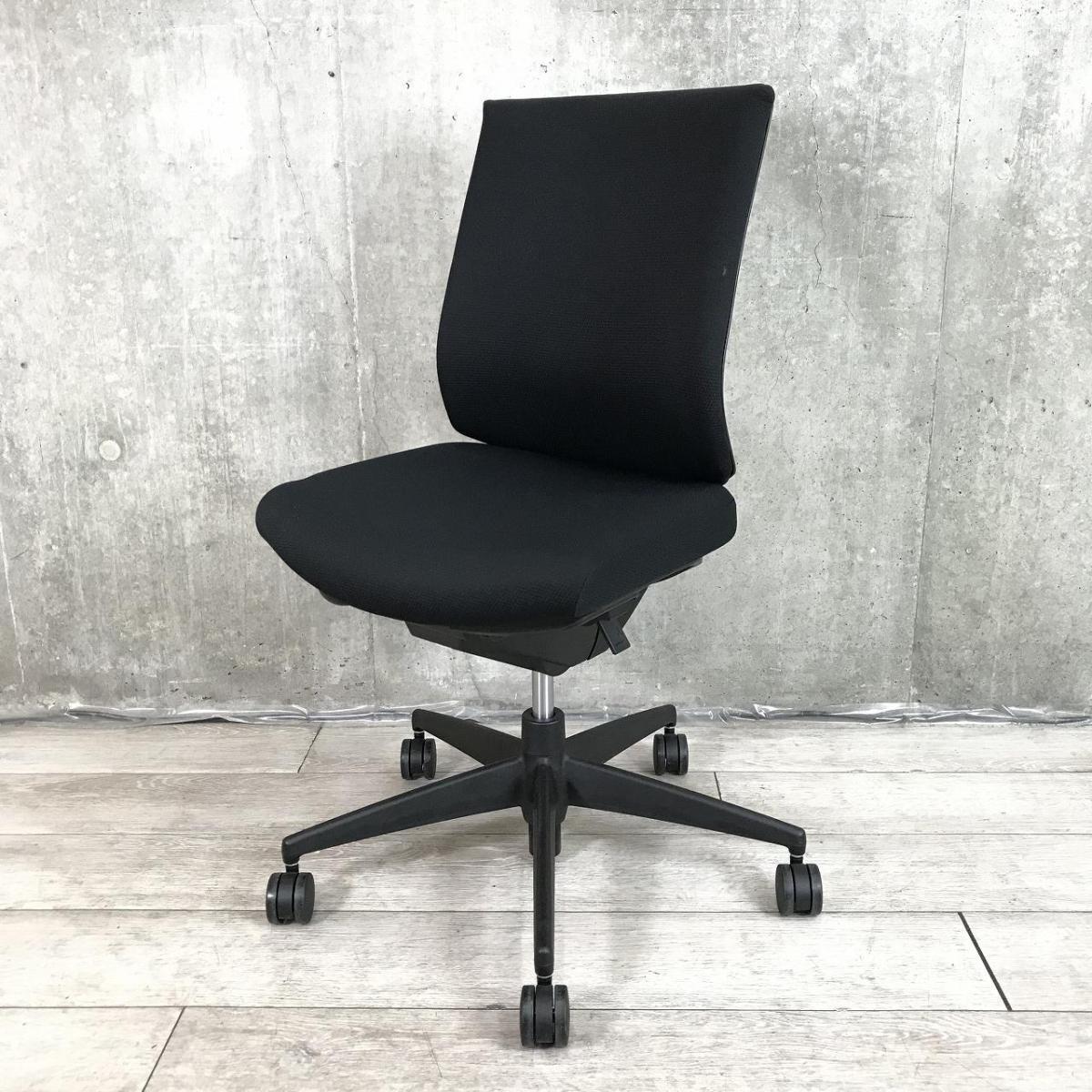 中古】ウィザード3 樹脂 コクヨ/KOKUYO 肘無ローバックチェア 585935 