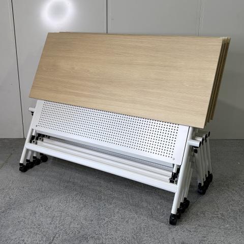 【中古】NXテーブル TNXP156LX-W992 イトーキ（ITOKI） スタックテーブル(長机/折りたたみ/会議用)