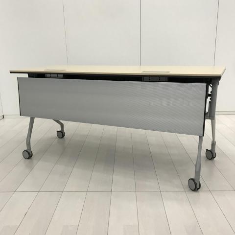 【中古】インターアクトNT 81B4LD MH46 オカムラ（okamura） スタックテーブル(長机/折りたたみ/会議用)